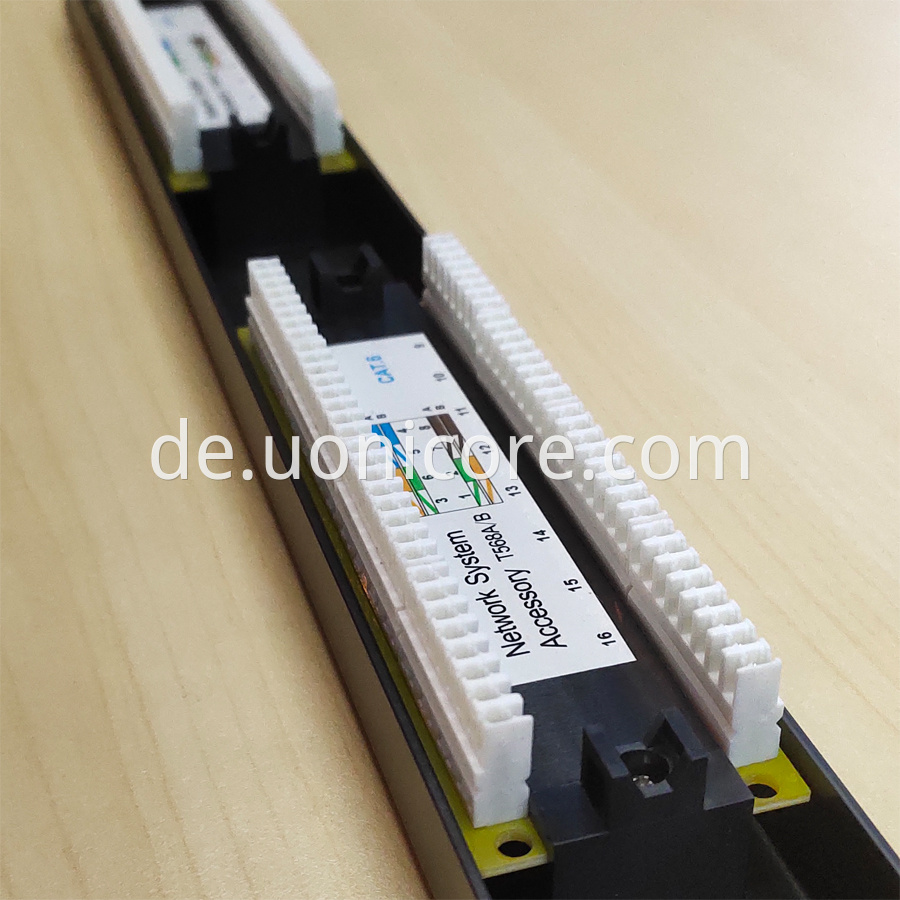16 ports the patch panel